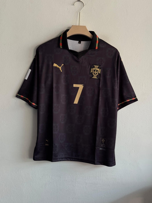 Portugal 25/26 Black jersey Fully embroidered Regular fit