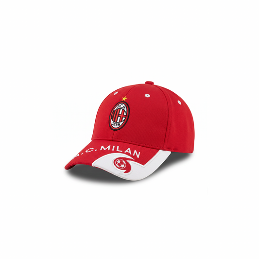 Ac Milan Soccer Cap Embroidered