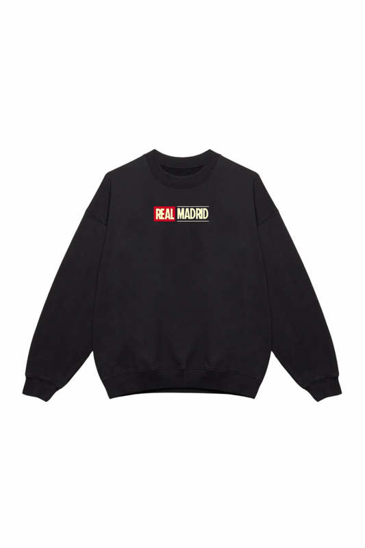 Fc Real Madrid Black sweatshirt Regular fit
