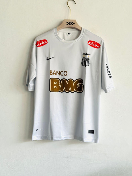 Santos 2011/12 Home Kit | Neymar Five-Sleeve – Vintage Unisex Regular Fit