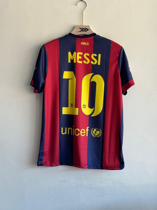 Barcelona 2014–15 Vintage Home Kit – Messi - REGULAR FIT