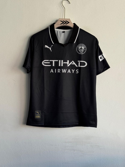 Manchester City 2025-26 Away Jersey Polo β Rodrigo | Vintage | Unisex | Regular Fit
