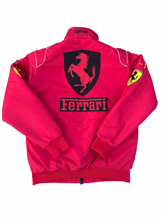 RACING JACKET EMBROIDERED PINK REGULAR FIT