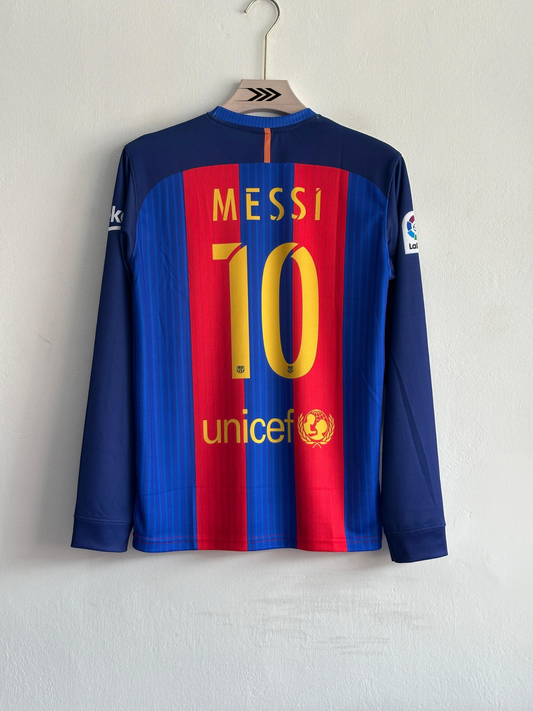 Barcelona Vintage 2016-17 Home Kit – Messi Edition-Regular fit