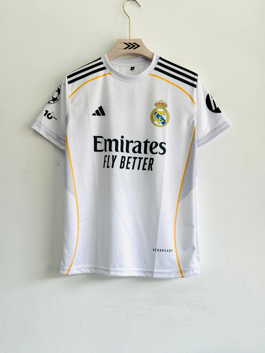 Real Madrid 2025-26 Home Kit β Valverde Edition- Regular Fit