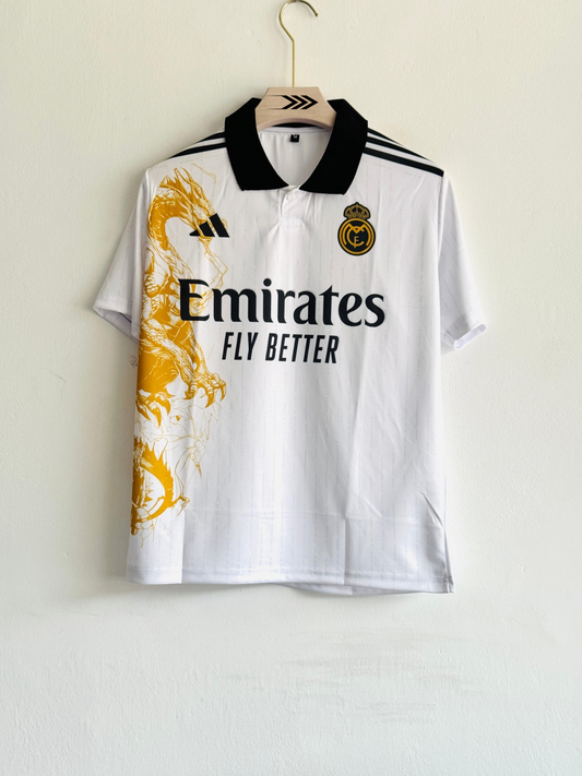 REAL MADRID 2025-26 YEAR OF THE DRAGON SPECIAL EDITION JERSEY | Regular fit | Unisex | Vintage