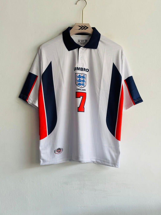 ENGLAND 1998 VINTAGE HOME KIT – BECKHAM - Regular fit
