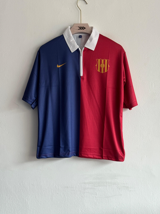BARCELONA VINTAGE ZIP POLO JERSEY Regular Fit