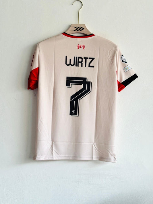 Liverpool 2025/26 Away Kit | Wirtz – Vintage Unisex Regular Fit