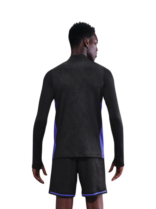 FC Barcelona 25/26 Pre Match Away Drill Top Regular fit FULLY EMBROIDERED